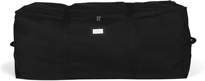 Covermates Keepsakes Christmas Tree Cinch Bag – Durable Polyester Tree Storage with Reinforced Handles & Built-in Cinch Straps – Trees, Lights & Holiday Décor, Black