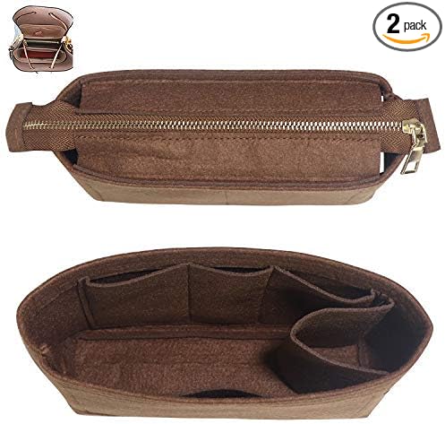 Bag Organizer, Bag Shaper Purse Insert Felt Organizer Fit in NeoNoe Noé and other Bucket Bags - coffee