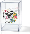 RN Acrylic Pencil Holder Cup, Floral Stethoscope Pen Holder for Women Nurse, Appreciation Thank You Gifts for Registered Nurse CAN MA, Nurse Week Decor RN Gifts, Nurse Day Present