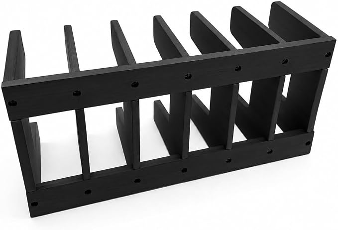 Pot Organizers Inside Cabinet – Pot Lid & Plate Rack for Cabinet, Multi-Use Storage for Lid Organizer Inside Cabinet - Cutting Boards, Baking Sheets & Trays - Fits Under Cabinet or Drawer (Black)