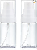 Travel Spray Bottle 2 Pack 1.35oz / 40ml Small Fine Mist Spray Bottles | Empty Mini Spray Bottles Refillable Plastic Travel Bottle - Leak Proof - for Face Toner, Hair Mist, Plants, Cleaning