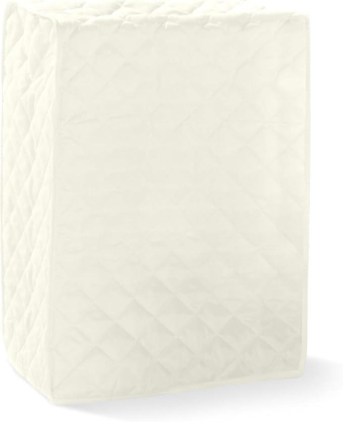 Covermates Keepsakes Rectangular Appliance Cover – Quilted Kitchen Appliance Cover for Countertop Storage – Dust Protection – Stain Resistant – Washable – Slip-On Appliance Design, Cream