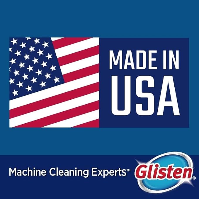 Glisten Dishwasher Magic Disinfectant & Cleaner Lemon 12 Oz (Pack of 2)
