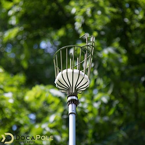 DOCAZOO DOCA Gardening Tools 6-24 Ft - Extension Pole for Tree Trimming, Fruit Picker, Roof Rake for Leaves - Fruit Picker
