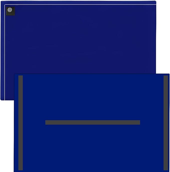 StoreSMART® Magnetic Closure Pockets - Magnetic-Back - 11" x 17" - 10-Pack - Blue - MCP3512MB-B-10