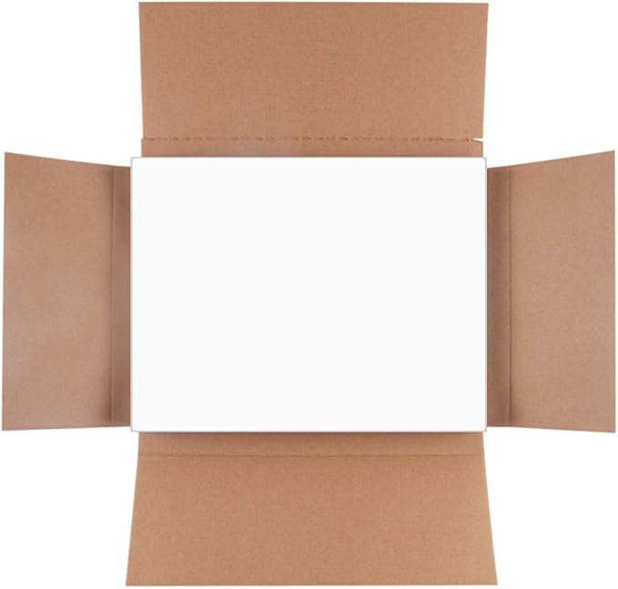 L LIKED 500 Sheets Matte Sticker Paper Full-Sheet 8-1/2" x 11" Self Adhesive Shipping Labels for Laser & Inkjet Printers, White (500 Labels)