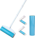 8" Large Reusable Lint Roller, Giant Washable Pet Hair Remover with Extendable Handle, Long Sticky Lint Brush for Furniture, Carpet, Sofa and Clothes, 1 Large, 1 Refill and 2 Mini Size