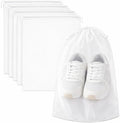 InfinitePack Large Transparent Shoe Bags for Travel, Portable Shoe Bags, Shoes Pouch Storage Organizer with Drawstring for Men & Women aClear Window Shoes Pouch with Rope