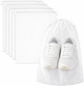 InfinitePack Large Transparent Shoe Bags for Travel, Portable Shoe Bags, Shoes Pouch Storage Organizer with Drawstring for Men & Women aClear Window Shoes Pouch with Rope