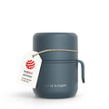 LARS NYSØM Stainless Steel Vacuum Insulated Food Jar - Leakproof Lunch Pot & Lunch Jar for Hot and Cold Food, Wide Mouth, Portable Soup Container for Work & Travel (Stone Blue, 12oz)