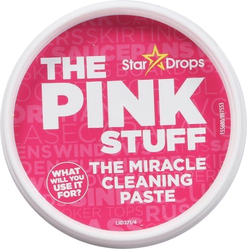 Stardrops The Pink Stuff Cleaning Paste 500g, Multi Purpose Cleaner for Kitchen, Bathroom, Tiles, Glass, Shower, Oven, Sink, Stainless Steel, Removes Grease, Grime & Stains