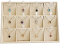 Premium Grade Beige Velvet Jewelry Organization Tray for Pendants Necklaces Store Show Tray Drawer Divider Closet Inserts