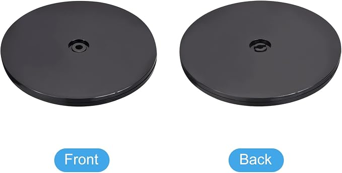 MECCANIXITY 7inch Rotating Swivel Stand with Steel Ball Bearings Lazy Susan Base Turntable for Kitchen Corner Cabinets, Black