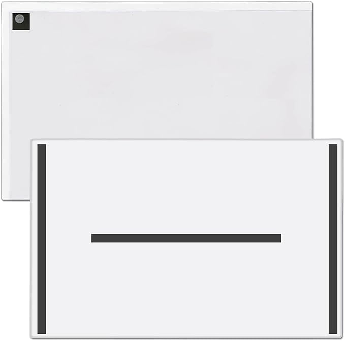 StoreSMART® Magnetic Closure Pockets - Magnetic-Back - 11" x 17" - 50-Pack - White - MCP3512MB-W-50