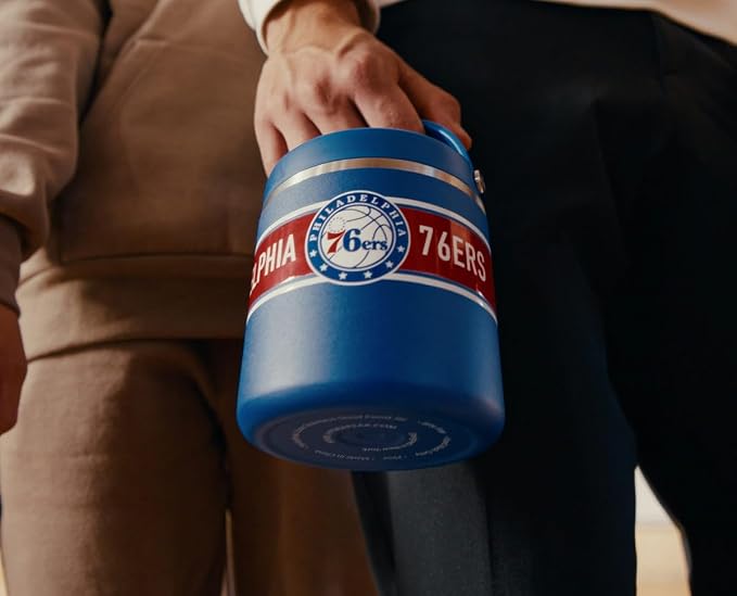 Hydrapeak x NBA Officially Licensed Brooklyn Nets 25oz Stainless Steel Vacuum Insulated Thermos Food Jar with Handle, Wide Mouth Leak-Proof Soup Thermos for Adults, 10 Hours Hot and 16 Hours Cold