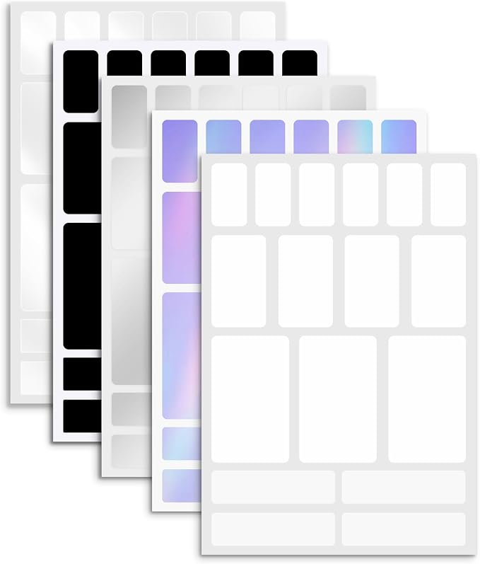 JIEHENG 170Pcs Clear Removable Labels for Jars,for Storage Bins,for Food Containers with 2 Liquid Chalk Marker(Transparent)