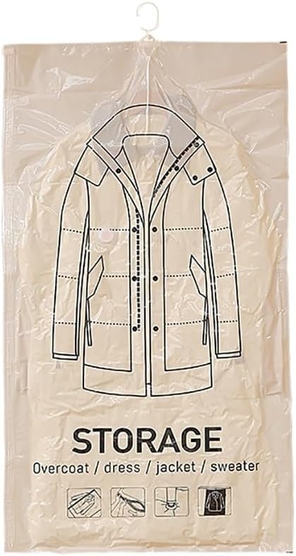 Hanging Vacuum Storage Bags – Space-saving storage bags for clothes, suits and jackets(One,70 * 125cm)