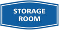 Signs ByLITA Fancy Storage Room Sign (Blue) - Medium 2 Pack