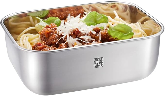 Gefu PROVIDO Food Storage Container 1,300 ml, Rectangular, Cold and Heat Resistant, Intelligent Storage Control via App