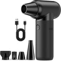 Compressed Air Duster - Super Power Electric Air Duster for Cleaning Keyboard&PC 3 Gears Adjustable Rechargeable Cordless Jet Dry Blower Air Blower for Car and Home-Replace Compressed Air Can
