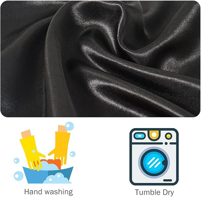 2 PCS Dust Cover Storage Bags Dust Bags for Handbags Large, Silk Drawstring Purse Storage Bag for Handbags Purses, Shoe Boots, Travel Organizer (Black + White, 23.6 * 19.6 in)