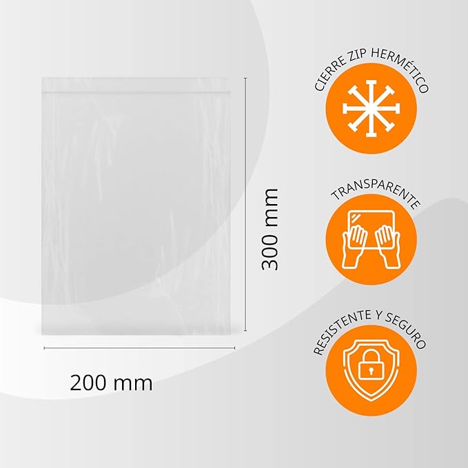 Clear Hermetically Sealed Plastic Bags Ideal for Freezing Food Storage Document Reusable and Preservation Bags - Ofituria