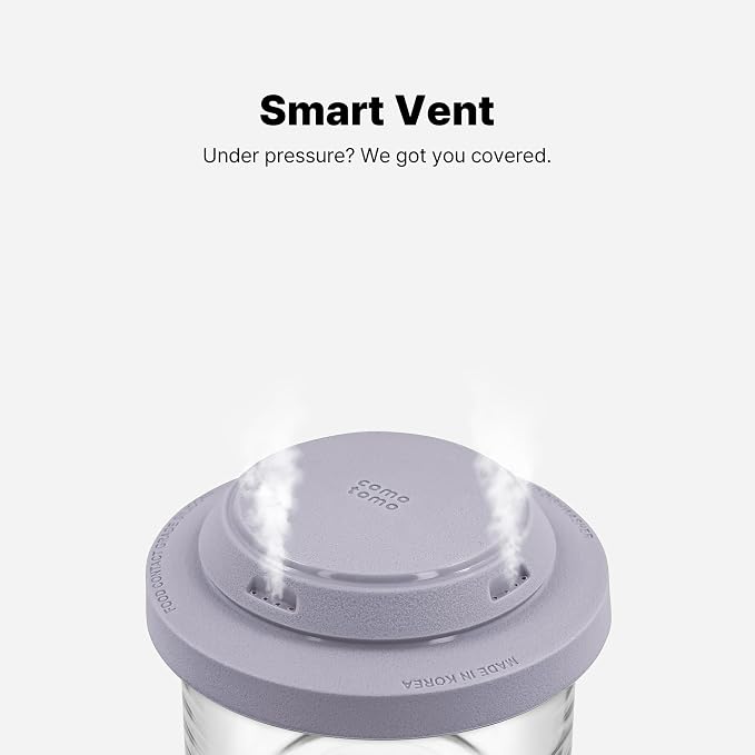 Comotomo Glass Baby Food Storage Containers, 4 oz Jars with Silicone Lids, Airtight Baby Food Prep Cups for Purees, Snacks, Daycare and Small Leftovers, Microwave and Dishwasher Safe, Set of 6