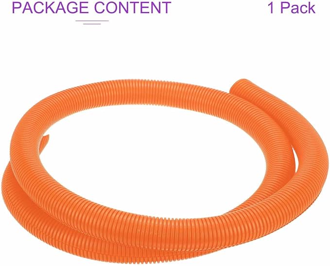 DMiotech 6.6ft Wire Loom Split Tubing 1 1/2 Inch(38.1mm) ID, Cord Protectors from Pet Flexible Conduit Cable Management for Office Home Garden, Orange