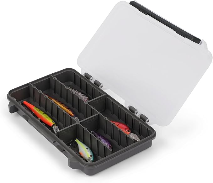 Plano StowAway 3600 Stow Tackle Box with Corrosion-Preventive Rustricor, 4-Pack, Single Latch Design, Transparent DuraView Lid, Stackable Storage for Fishing Bait, Lures and Gear