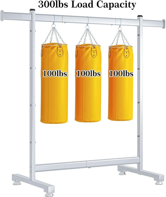 Wiracks Heavy Duty Clothes Rack for Hanging Clothes Clothing Rack 300LBS Portable Clothes Rack 45" L*15" W*66" H Thickened and Widened elliptical Tubes (Silver)