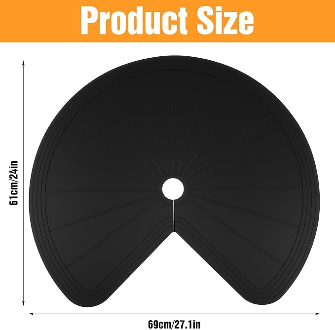 2 Pcs Lazy Susan Shelf Liners - Non Adhesive, Non Slip Kitchen Cabinet Liners for Refrigerator, Pantry, Sink & Cupboard Storage(27 Inch)