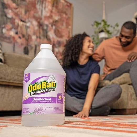 OdoBan Disinfectant Concentrate and Odor Eliminator, 2 Gallons, Lavender Scent