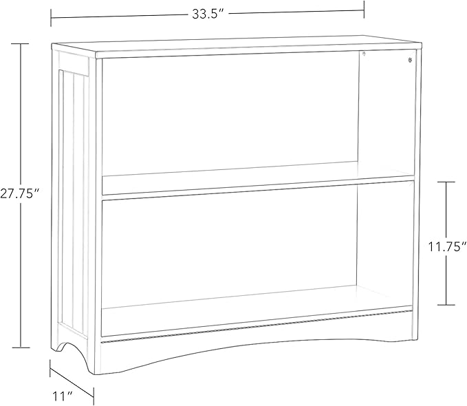 RiverRidge Horizontal Bookcase, Espresso