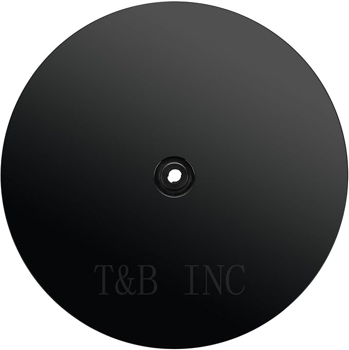 TamBee 8 Inch Lazy Susan Turntable Organizer, 360° Rotation Acrylic for Spice Rack, Cake, TV, Laptop, Crafts, Kitchen, Cabinet, Pantry Decorating Black