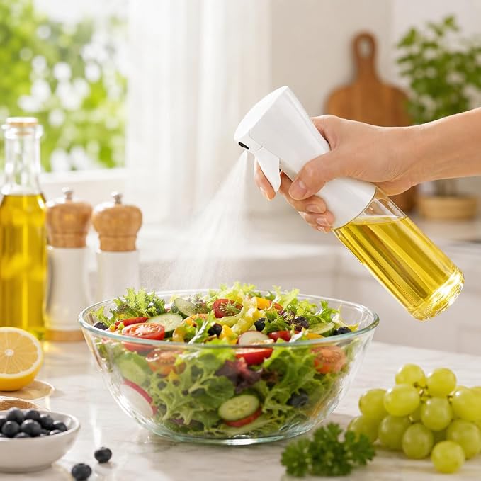 Empty Clear Glass Spray Bottles (white)