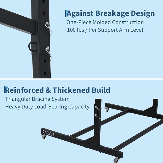 Freestanding Kayak Storage Rack with Wheels, Adjustable Kayak Racks for Garage and Outdoor, Heavy Duty Kayak Stands for Canoes, Kayaks, SUP and Surfboards