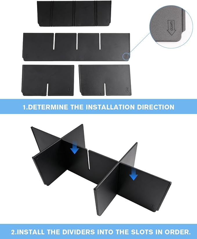 Center Console Lower Armrest Organizer Tray For 2022-2026 Silverado&Sierra 1500/2024-2026 Silverado&Sierra 2500HD/3500HD - Full Console w/Bucket Seats Only