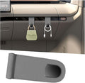 Car Co-Pilot Glovebox Hook, Multifunctional Passenger Seat Glovebox Hanger Organizer for Purse Handbag Umbrella, Auto Interior Glove Box Hanging Storage Hook Holder, Universal Fit (Gray)