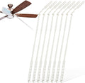 Colingmill 8 Pcs 3 ft Replacement Handles Compatible with Duster Refills, Long Extended Handle Only, Adjustable Length for Ceiling Fans, Blinds, Shelves, Windows, Foldable & Extendable (White)