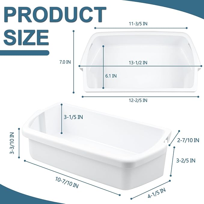 Cenipar WP2204812 2204812 Refrigerator Door Shelf Bin Replacement, Compatible with Whirlpool Kenmore Refrigerator 2204812 Replace WRT311FZBM00 AP6006531 PS11739606