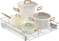 LOVMOR Pull Out Cabinet Organizer 20"W x 21"D, Kitchen Cabinet Pull Out Shelves Slide Out Storage