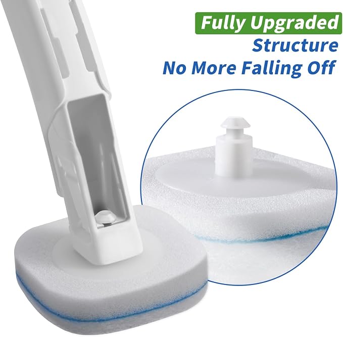 oshang 28 Count Toilet Brush Refills, Toilet Refill Pads, Disposable Toilet Brush Heads for Bathroom Cleaning