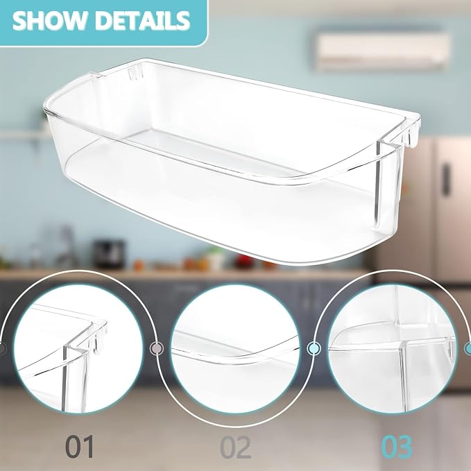 W10710203 WPW10710203 Refrigerator Door Bin Fit for Whirlpool Kenmore Refrigerator Door Shelf WRS588FIHZ00 WRS571CIDM01 Replace W10451871 EAP11757236 WPW10710203VP AP6023888 PS11757236 by Cenipar