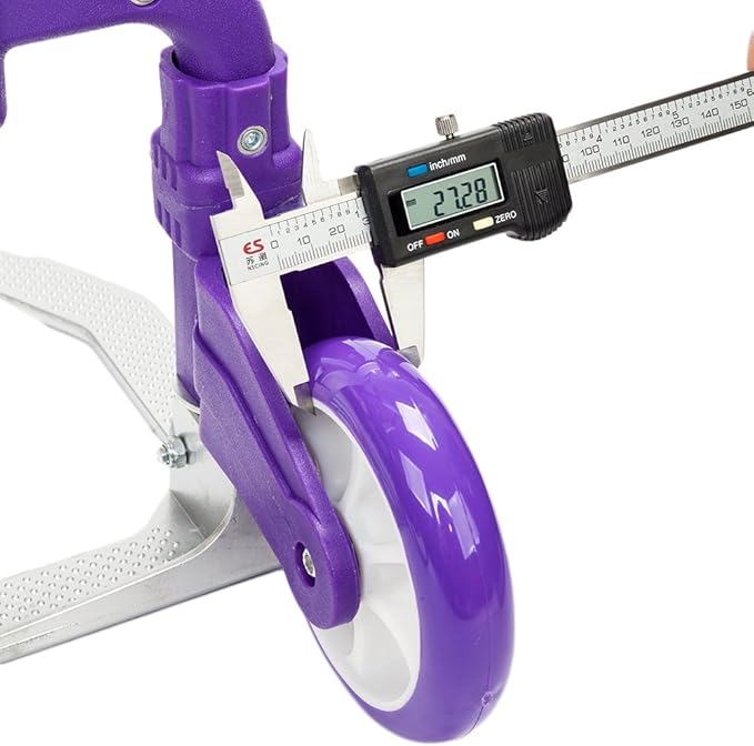 Folding Hand Truck Dolly, 200 lbs Capacity Dolly Cart, Aluminum Portable Foldable Hand Cart with Retractable Handle, Ideal for Shoping, Office, Travel, Moving, Purple