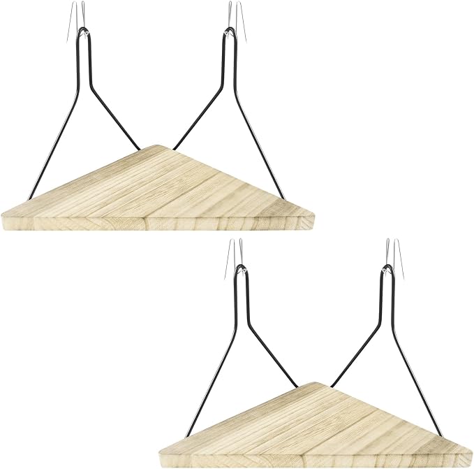Fabric Wall Cubicle Corner Shelf with Hooks 11.8 Inch Wooden Triangular Cubicle Corner Shelf for Office Fabric Walls Display Storage Hanging Organizer for Work Decor Photo Frame