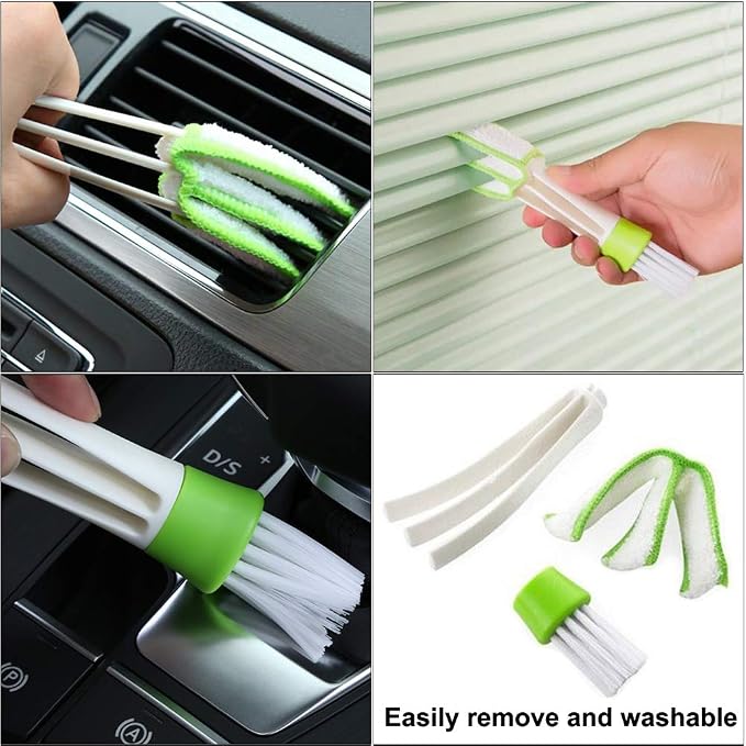 5Pcs Crevice Cleaning Brush Set, Hard Bristle Grout Brush for Window Track, Tile Lines, Sink Corners, Small Gaps, Bottles & Blinds