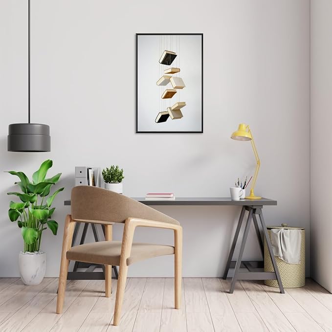 Minimalist Book Art Aesthetic Poster Canvas Wall Art Decoration Living Room Home Decor Bedroom Decoration Poster black framed20x30inch