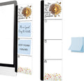 Monitor Memo Board Acrylic Sticky Note Holder Inspirational Sunflower | Office Desk Decor With 100 Self Stick Note Pads Be The Sunshine Quote