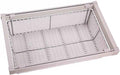 Pull Out Cabinet Storage Basket,Wardrobe Storage Organiser,Stackable Detachable Baskets Closet Storage Box,for Kitchen Office Wardrobes Cupboard Storage(White,437x20x750mm)