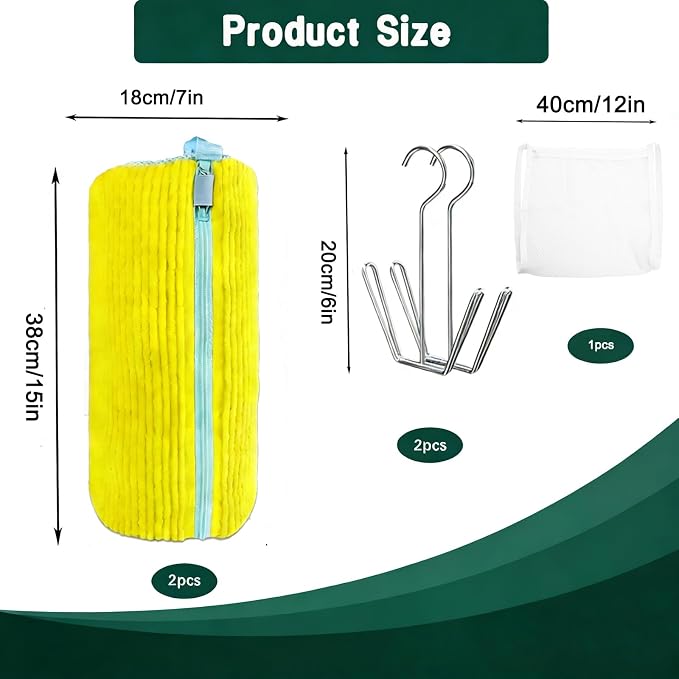 2PCS Shoes Washing Machine Bag Kit,Reusable Washing Shoes Bag,Include 1PC Shoes Dryer Bag and 2 Drying Racks,Laundry Shoes Bag with Durable Zipper for Sneakers and Canvas Shoes